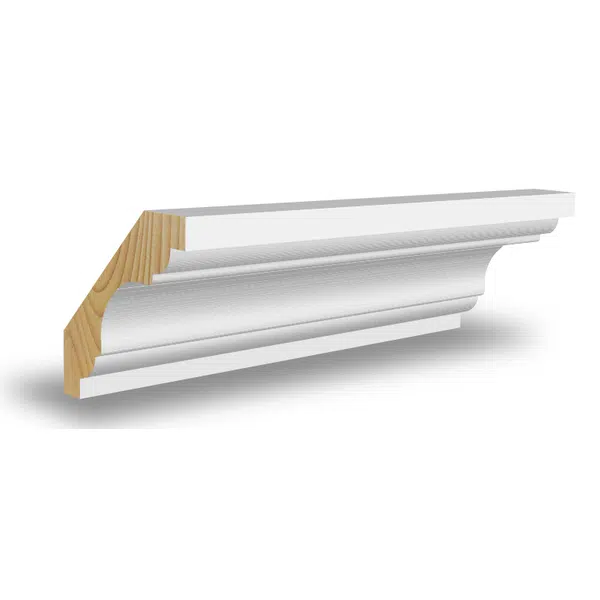 Dekoratiivliist, 15x70x4400 valge