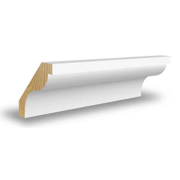 Dekoratiivliist, 15x56x4400 valge